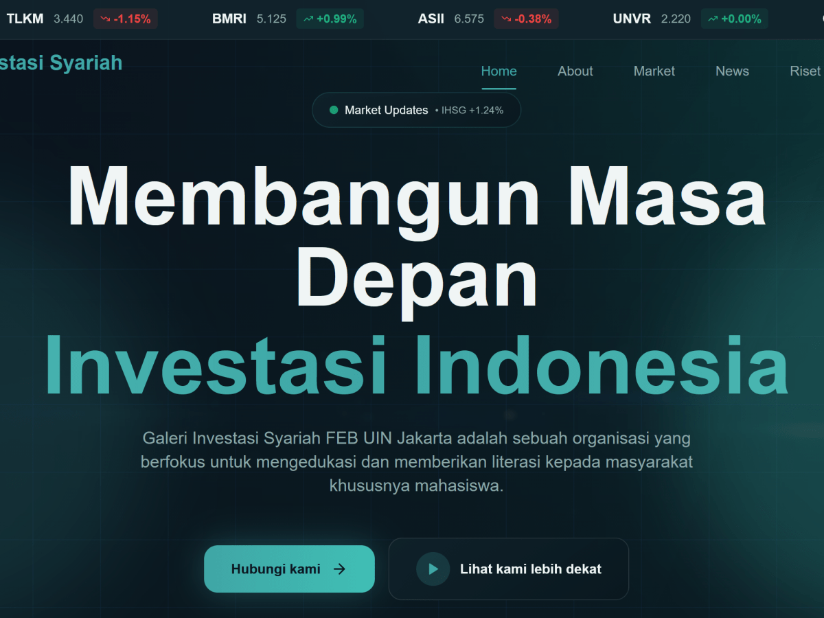 Website Baru Galeri Investasi Syariah FEB UIN&nbsp;JAKARTA