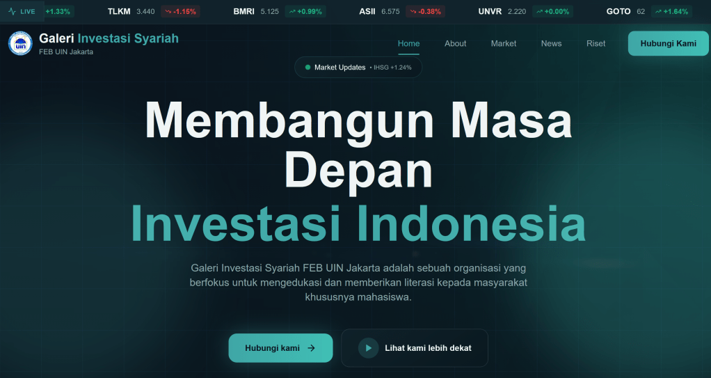 Website Baru Galeri Investasi Syariah FEB UIN JAKARTA
